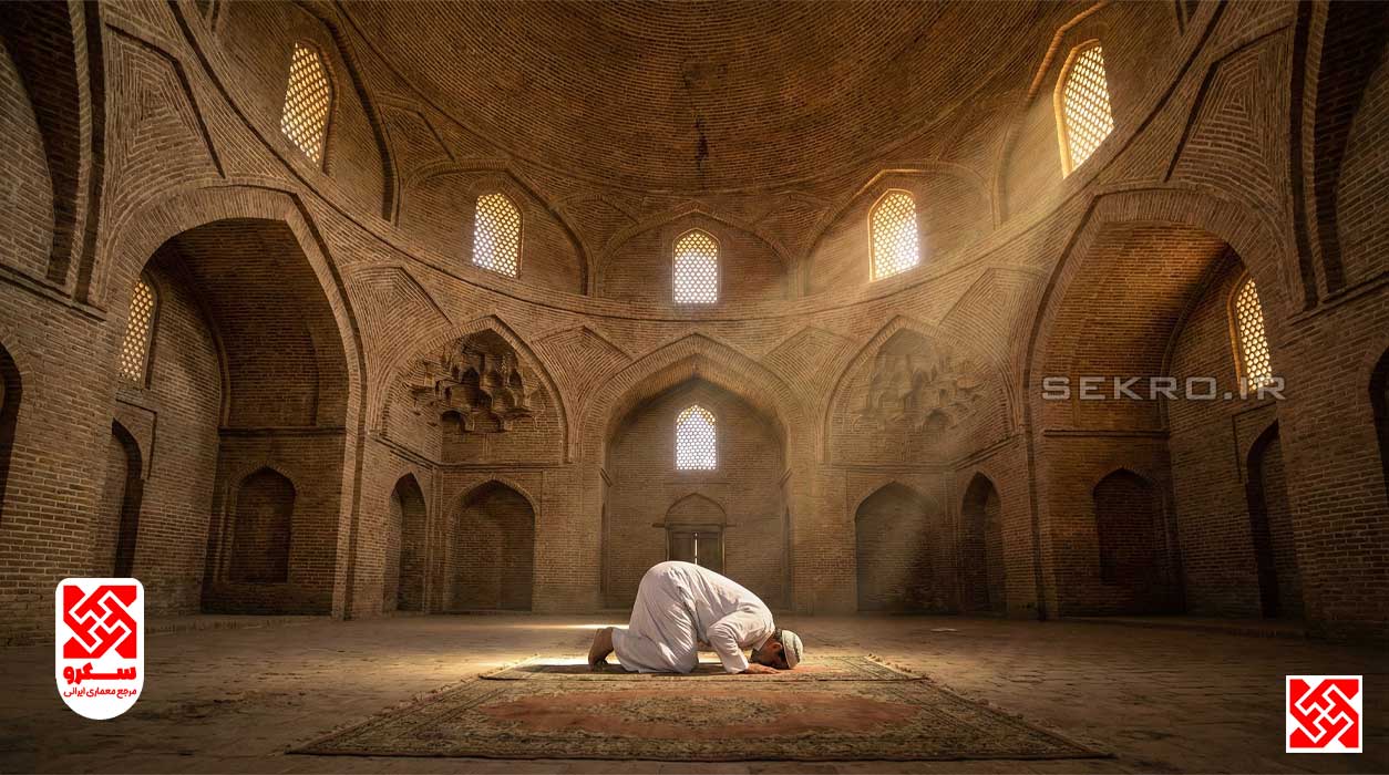 نیایش در فضای معماری ایرانی، تفکیک مفهوم ظرف (معماری ملی) و مظروف (باور مذهبی).