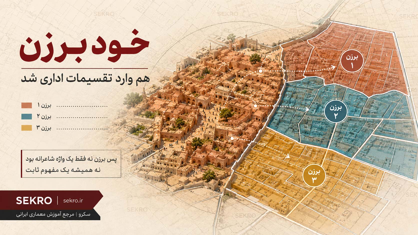 قلمرو زیسته در شهر ایرانی و تفاوت آن با مرز اداری و منطقهبندی شهری